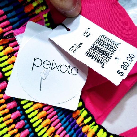 peixoto pink bikini top size SM NWT - Picture 3 of 4